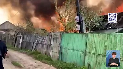 В СНТ Озерска сгорело шесть дачных домов