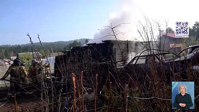 В Златоусте сгорели два дачных дома