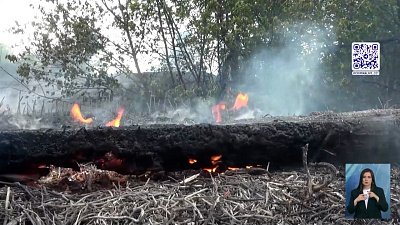 В Усть-Катаве случился масштабный пожар
