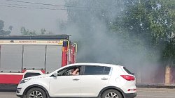 Пожар произошел в частном секторе в Магнитогорске