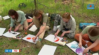 Арт-экспедиция в городской бор в сюжете «Дневники наблюдений»