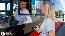 Новый челябинский троллейбус прокатил первых пассажиров