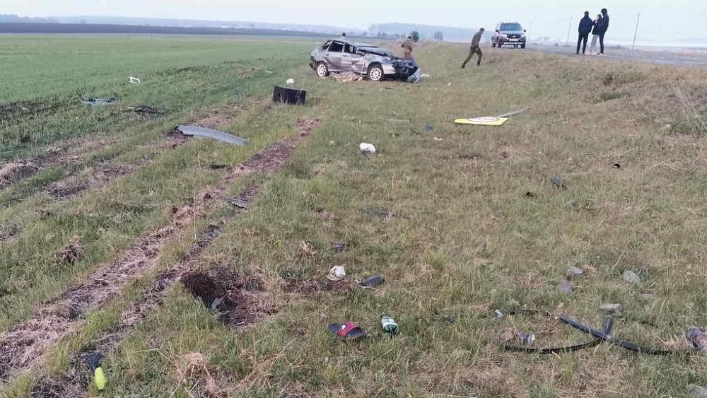 В Челябинской области водитель ВАЗа погиб в ДТП с переворотом