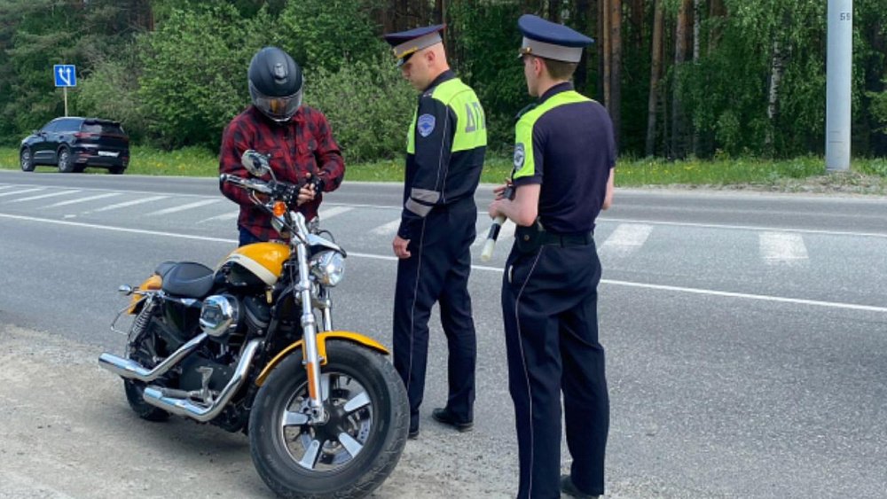 В Челябинской области полиция после рейда отправила на штрафстоянки 113 мотоциклов