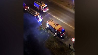 В Челябинске 50 человек эвакуировали во время ночного пожара