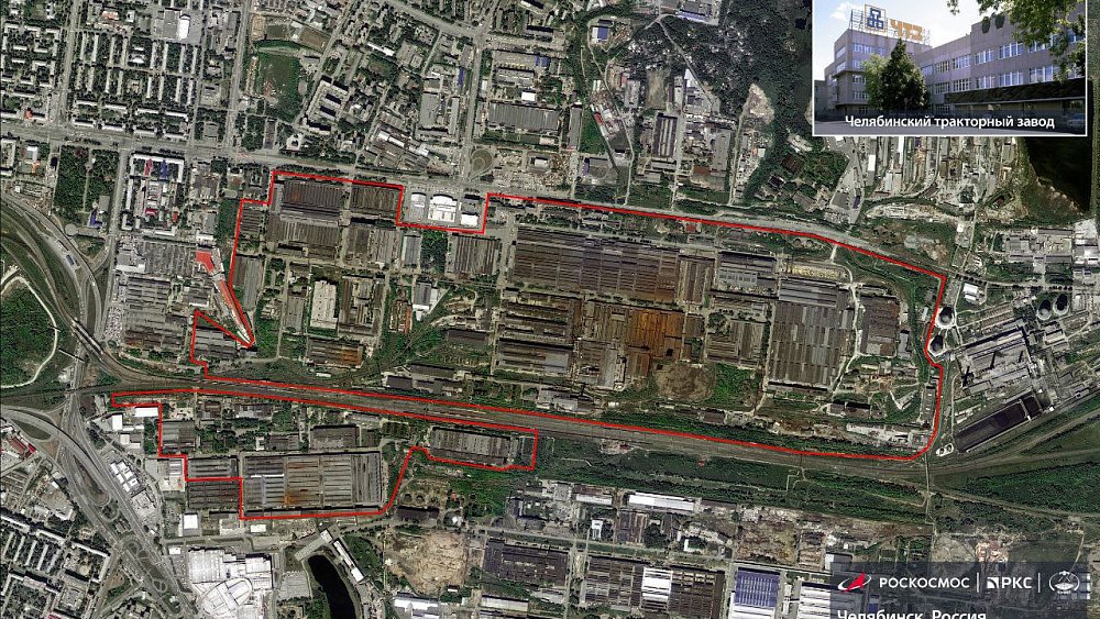 Российский спутник сделал снимок ЧТЗ из космоса к 90‑летию завода