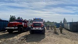 Пожар рядом с закрытой свалкой произошел в Златоусте