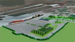 Привокзальную площадь челябинского аэропорта благоустроят к концу осени‑2023