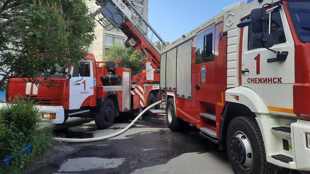 В Снежинске на пожаре в квартире погиб пожилой мужчина