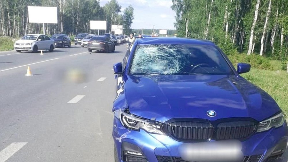 На трассе в Челябинской области иномарка сбила 62‑летнего велосипедиста