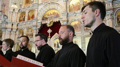 В челябинском соборе исполнили гимн страны ко Дню России