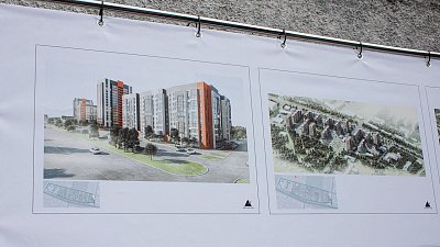 Инвестор показал проект застройки Копейского шоссе в Челябинске