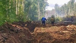 В Аргаяшском районе вторую неделю тлеют торфяники после крупного пожара 