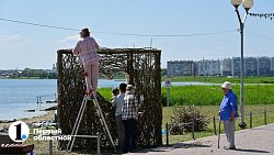 На набережной Смолино появился арт-объект «Храм в сердце»