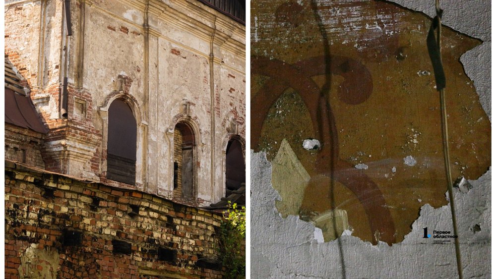 В разрушенном храме в Каслях нашли росписи XVIII века