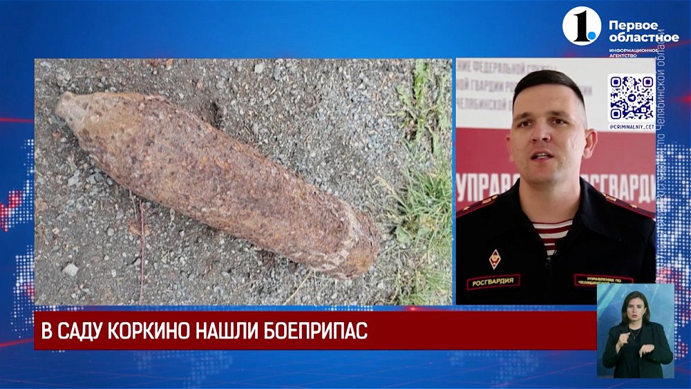 В саду Коркино нашли боеприпас