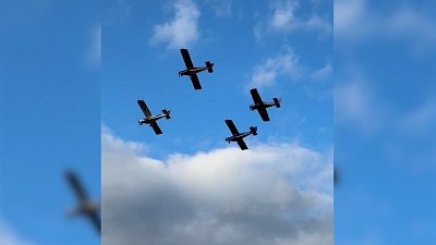 В Магнитогорске устроили авиашоу