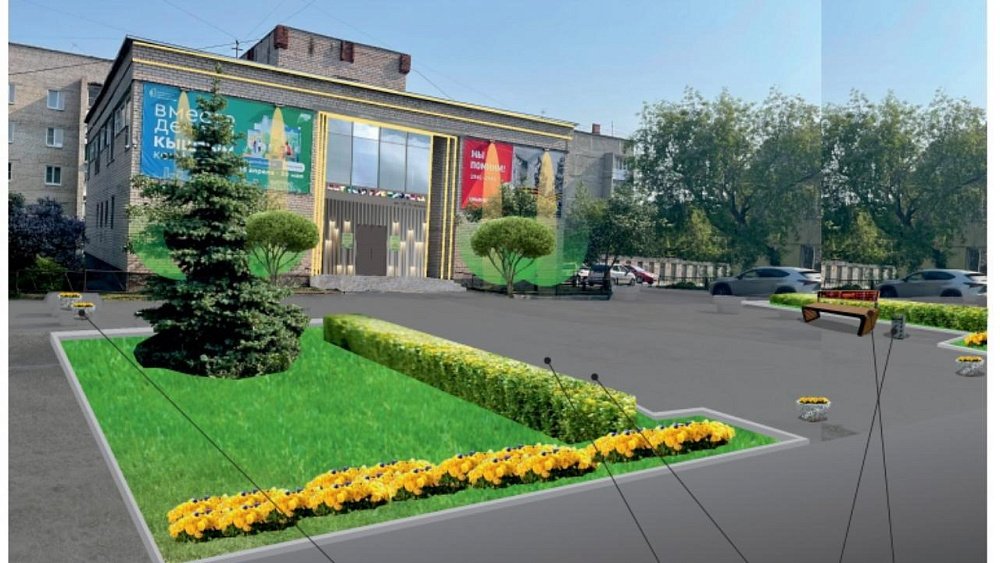 В Кыштыме обустраивают сквер с интерактивными скамейками