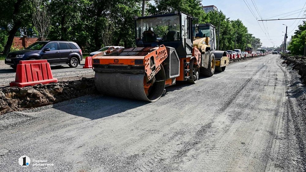 В Челябинске на новом участке дороги по улице Бейвеля готовятся открыть движение