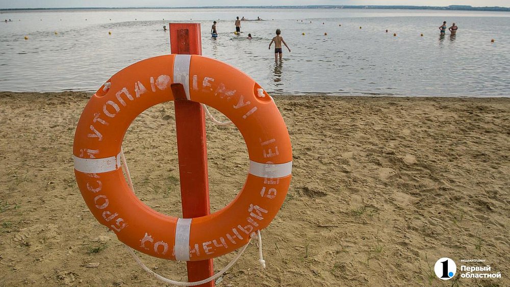 Дикий медведь вышел на берег популярного для отдыха в Челябинской области озера