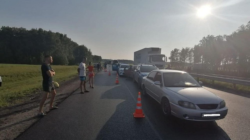 Шесть автомобилей столкнулись на трассе М‑5 в Челябинской области