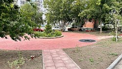 В Тракторозаводском районе Челябинска к августу закончат реконструкцию сквера с башней