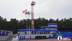 На стадионе имени Елесиной в Челябинске появилась новая разминочная зона для легкоатлетов