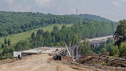 Дорожники показали взрывы на новом участке трассы М‑5 в Челябинской области