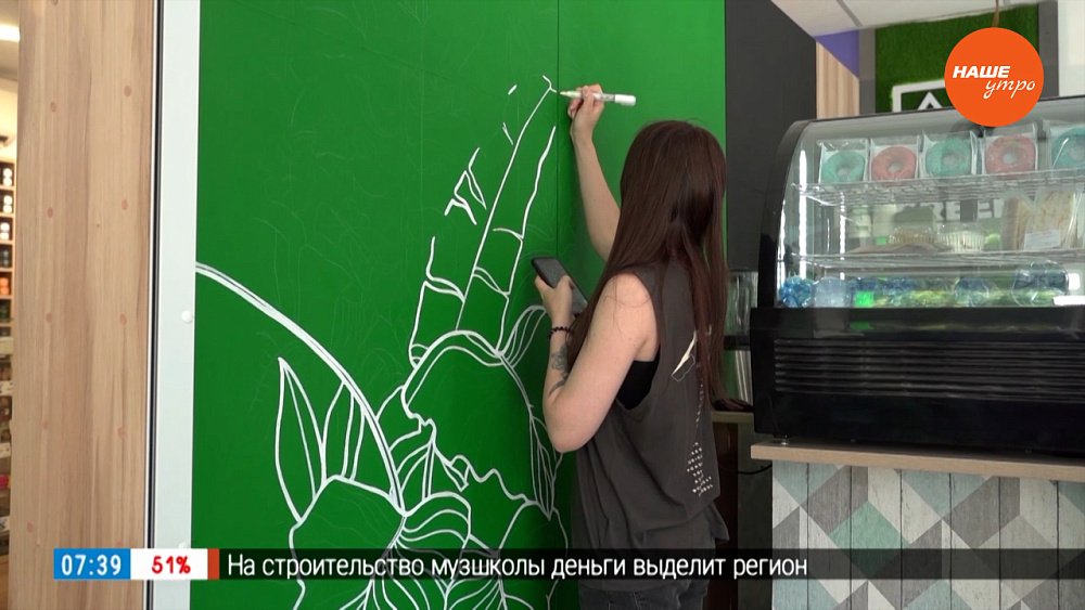 Когда вместо холста — стена в сюжете «Роспись кофейни»