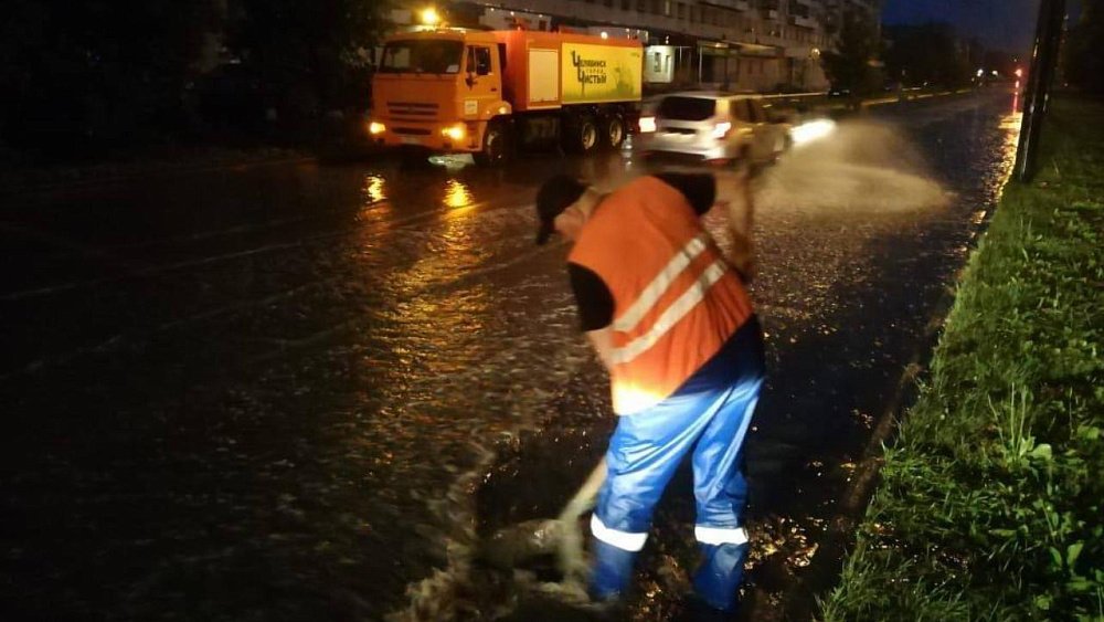 В Челябинске за четыре часа выпало свыше месячной нормы осадков