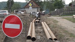 В Нязепетровске меняют тепломагистраль после крупной аварии на сетях