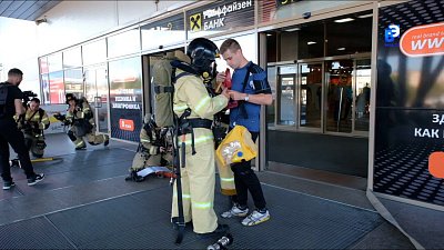 В ТРК Миасса прошла учебная эвакуация