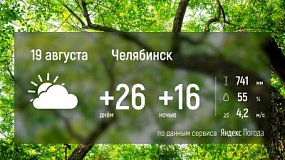 В Челябинской области температура воздуха поднимется до 30 градусов