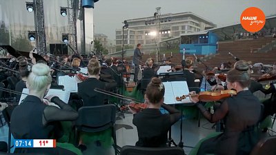 Испытание ливнем в сюжете «Детско-юношеский симфонический оркестр снова в Москве»