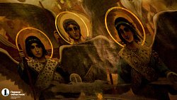 Реставраторы показали внутреннюю роспись храма Александра Невского в Челябинске