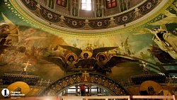 Реставраторы показали внутреннюю роспись храма Александра Невского в Челябинске