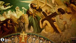 Реставраторы показали внутреннюю роспись храма Александра Невского в Челябинске