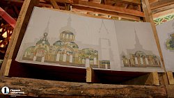 Реставраторы показали внутреннюю роспись храма Александра Невского в Челябинске