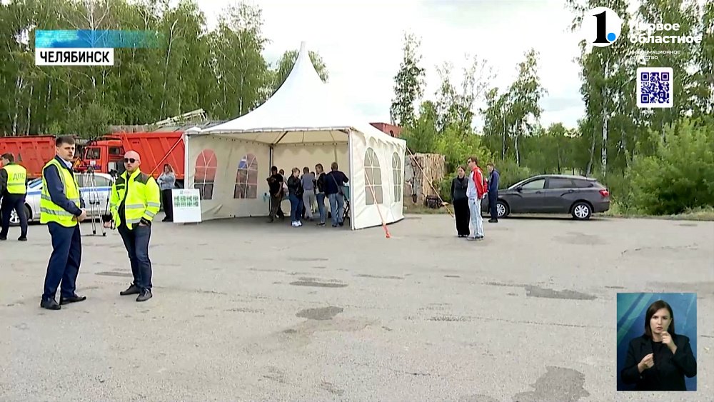 На трассе М-5 организовали пит-стоп для водителей: их напоили чаем и рассказали о правилах безопасности