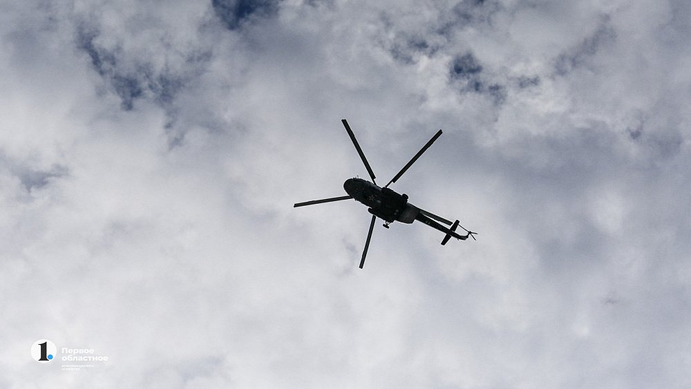 В Челябинской области упал вертолет с людьми на борту