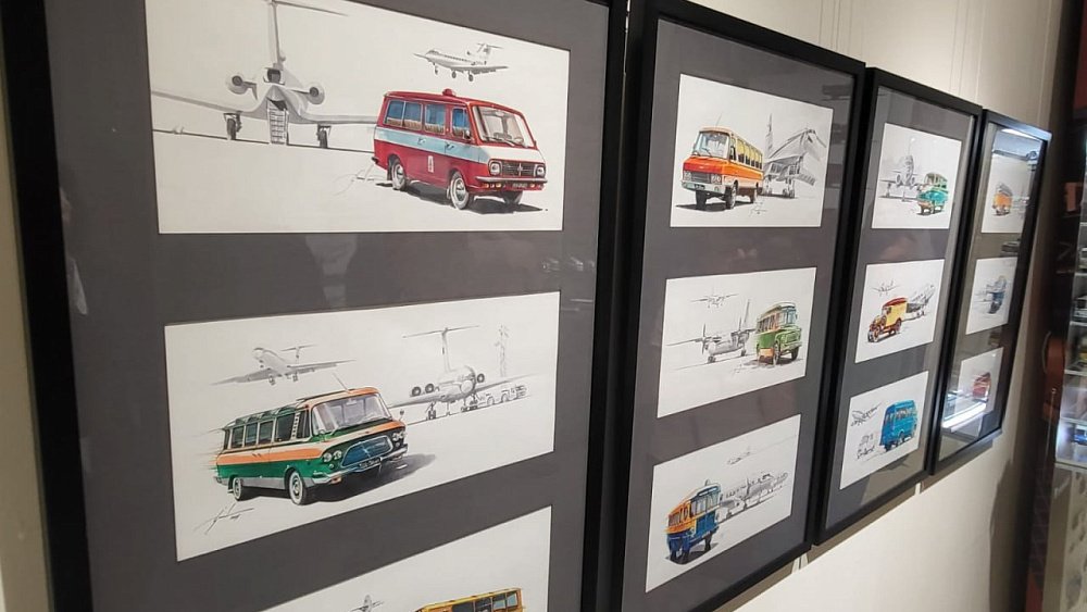 В Челябинске откроется выставка рисунков старых автомобилей