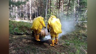 В Кыштыме грибники нашли бочку с серной кислотой