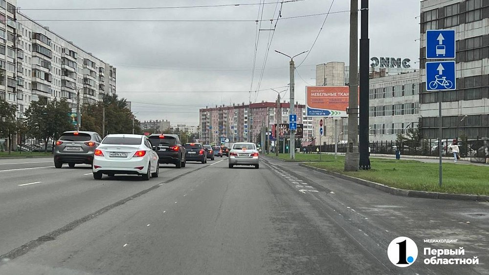 В Челябинске велополосу на Комсомольском проспекте уберут до 15 сентября