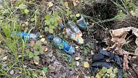 Под Челябинском неизвестные выбросили в лесу пластиковые бутылки с ртутью