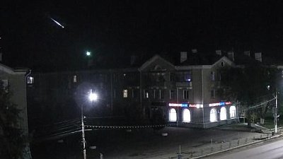 В Челябинской области падающий болид попал на видео