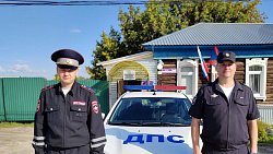 В Челябинской области сотрудники ГИБДД помогли вызволить из грязи две фуры