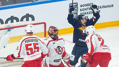 Егор Коробкин принес «Металлургу» победу над «Автомобилистом» в чемпионате КХЛ