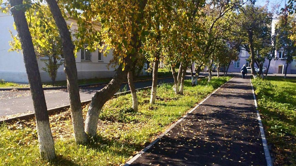 В Южноуральске благоустроили территорию городской больницы