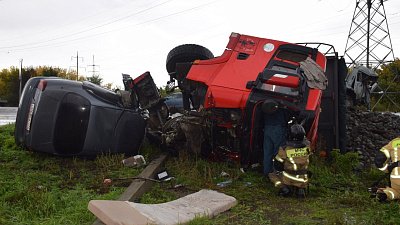 Момент смертельного ДТП в селе Агаповка