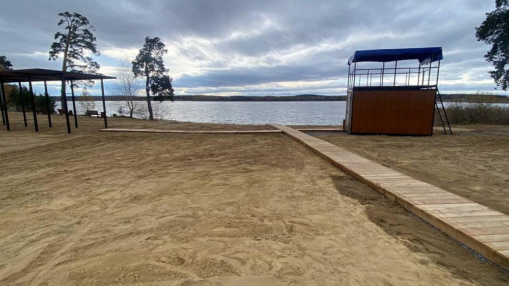 В Кыштыме к следующему купальному сезону подготовили новый пляж